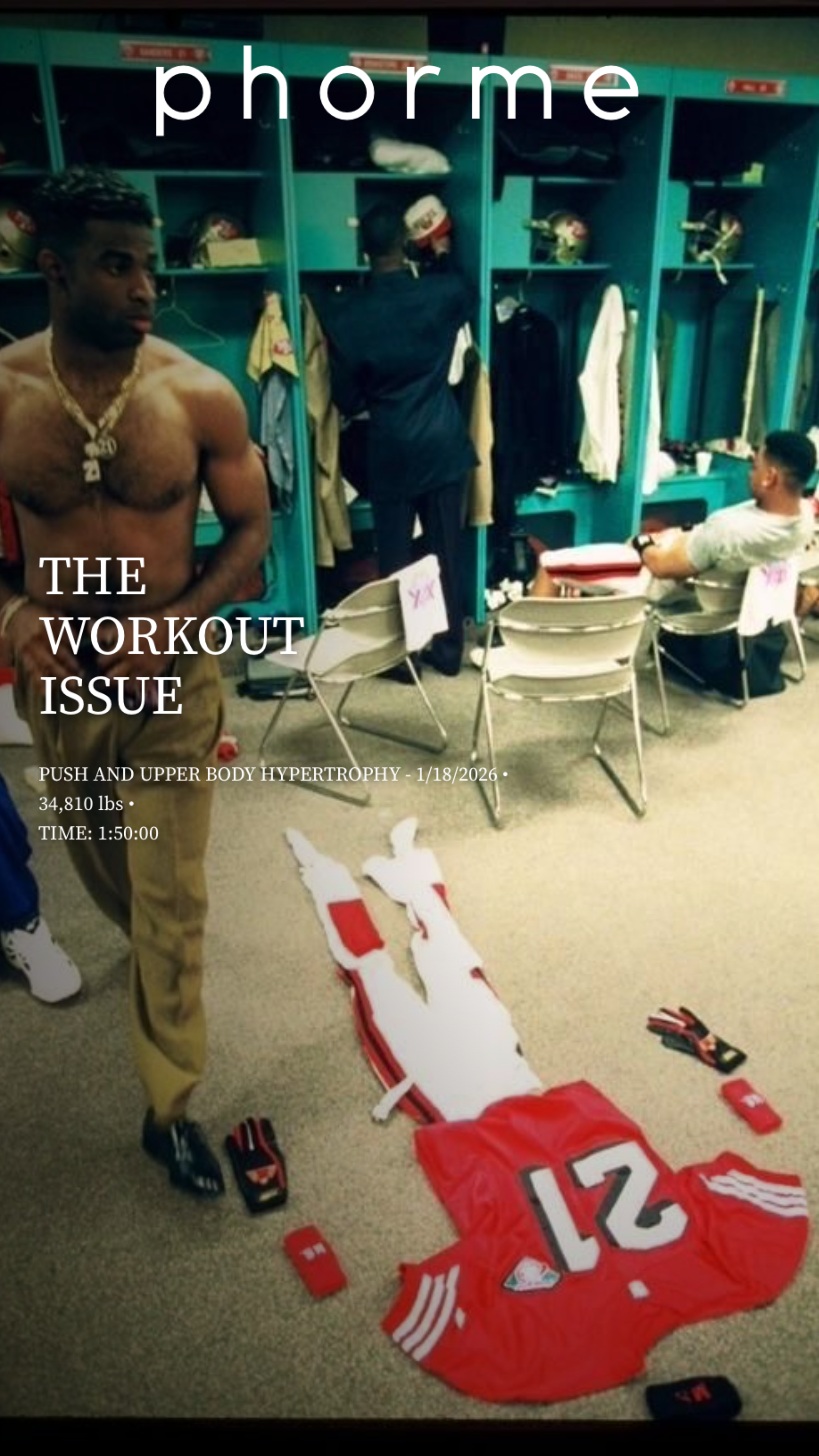 Push and Upper Body Hypertrophy - 1/18/2026