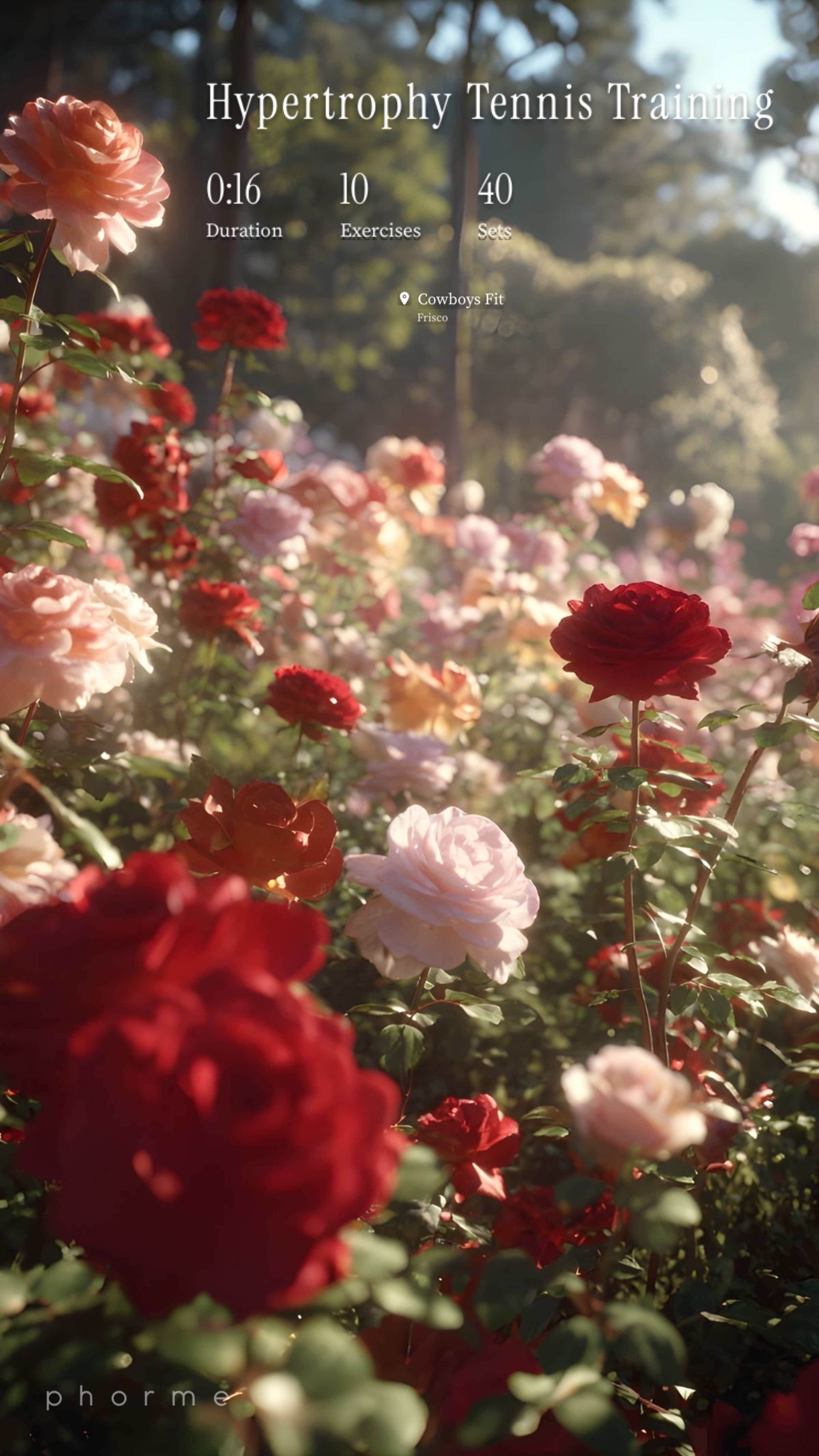 Hypertrophy Tennis Training