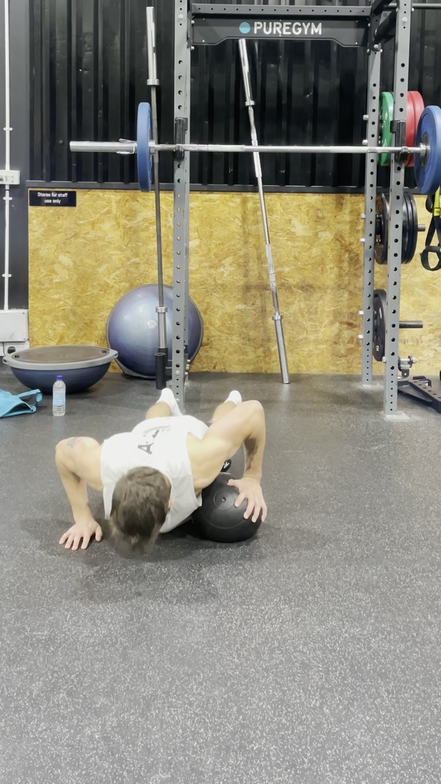 Alt Med Ball Push Ups
